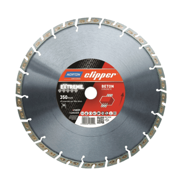 Norton Clipper Diamantscheibe EXTREME BETON - Größe: 350 x 25,4 mm
