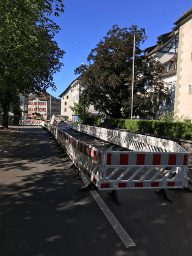 Nissen Mobile Kunststoff-Absperrschranke