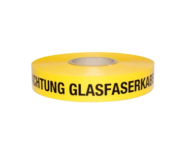 Trassenwarnband ACHTUNG GLASFASERKABEL