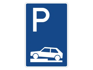 Verkehrszeichen VZ 315-70 Parken auf Gehwegen