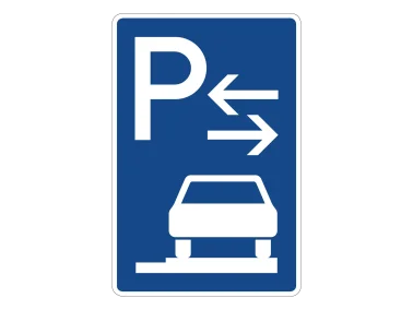 Verkehrszeichen VZ 315-68 Parken auf Gehwegen Mitte