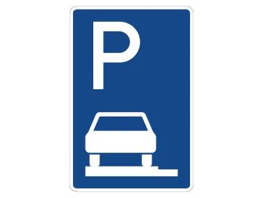 Verkehrszeichen VZ 315-60 Parken auf Gehwegen