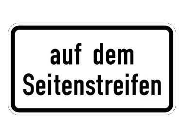VZ 1052-39 Auf dem Seitenstreifen