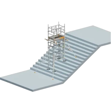 Layher SoloTower P2 SAFETYPLUS mit Treppen-Kit