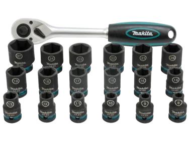 Makita Ratschen- und Schlagnuss-Set 19-tlg.