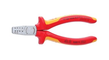 KNIPEX VDE-Crimpzange Nr. 97 68 145 A für Aderendhülsen, 145 mm