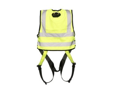 Weste neongelb mit Auffanggurt AX 75