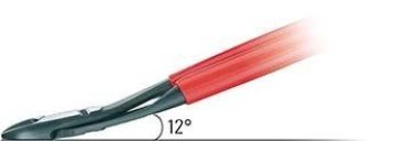 KNIPEX Kraft-Seitenschneider Nr. 74 21 200, abgewinkelt, 200 mm
