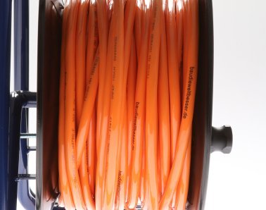 Kabeltrommel RUBBER-Line, H07BQ-F 3G2,5 - 33 m "Bau die Welt besser" Edition