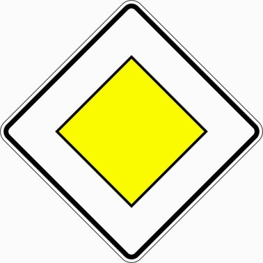 Verkehrszeichen VZ 306 Vorfahrtstraße
