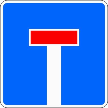 Verkehrszeichen VZ 357 Sackgasse
