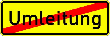 VZ 457.2 Ende der Umleitung