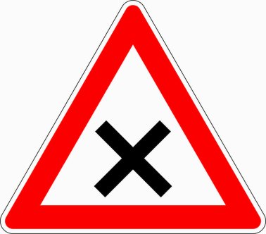 Verkehrszeichen VZ 102 Kreuzung oder Einmündung