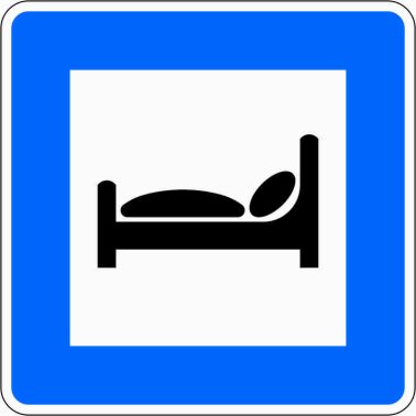 Verkehrszeichen VZ 365-55 Autobahnhotel