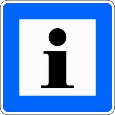 Verkehrszeichen VZ 365-61 Informationsstelle