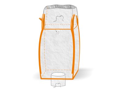 Big Bag mit Schürze und Auslauf