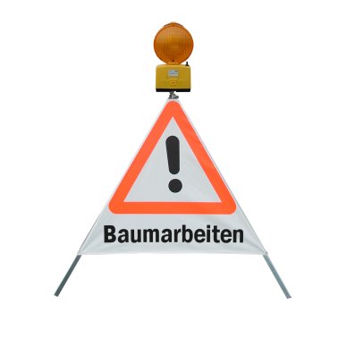 Nissen Faltsignal Komplett-Set TrioSign 70 VZ 101 „Baumarbeiten“