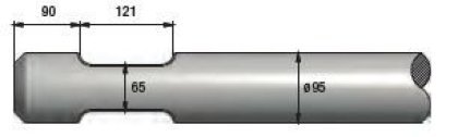 Spitzmeißel passend für Epiroc/Atlas Copco - Variante: SB 450, SB 452, SBC 800, SBC 850, TEX 400H/HS