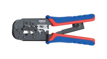 KNIPEX Crimpzange Nr. 97 51 10 für Western-Stecker, 190mm