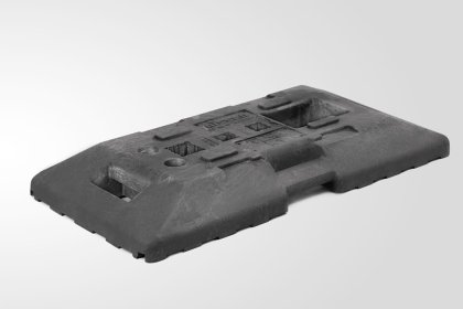 Nissen Sicherheitsfußplatte TL56 K1 mit Kennzeichnungsplatte mit Logo