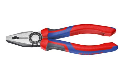 KNIPEX Kombizange Nr. 03 02, Mehrkomponenten-Griff, poliert