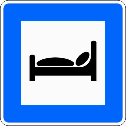Verkehrszeichen VZ 365-55 Autobahnhotel
