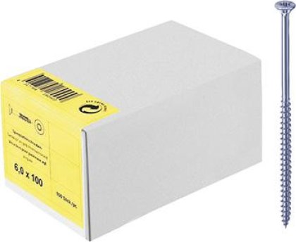 Spanplattenschraube, Senkkopf, PZ, Voll-/Teilgewinde, blau, Handelsverpackung