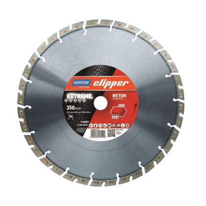 Norton Clipper Diamantscheibe EXTREME BETON - Größe: 350 x 25,4 mm