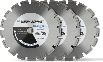 Norton Diamantscheibe Asphalt 3er-Set