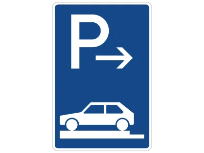 VZ 315-81 Parken auf Gehwegen Anfang