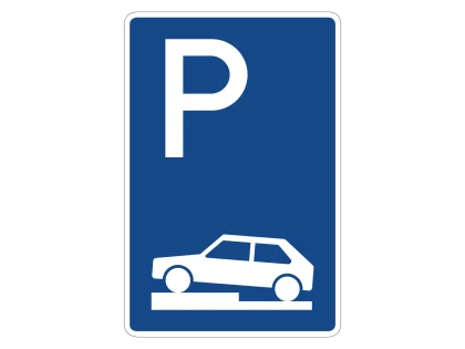 Verkehrszeichen VZ 315-70 Parken auf Gehwegen
