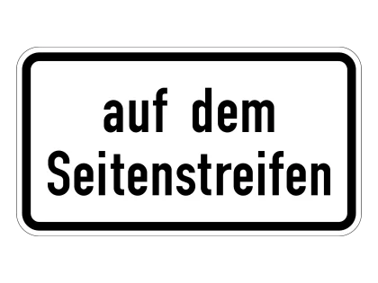 VZ 1052-39 Auf dem Seitenstreifen