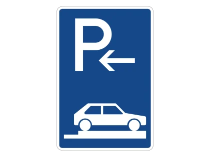 VZ 315-86 Parken auf Gehwegen Anfang
