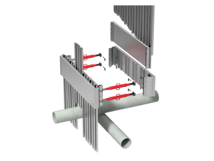 Alu-Kammerplattenverbau GIGANT 2m