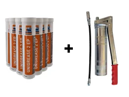 Mato Fettpresse Lube-Shuttle 1/8" im Set mit 24x Unigrease Fettkartusche