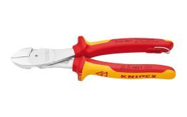 KNIPEX VDE-Kraft-Seitenschneider Nr. 74 06 200 T, mit Befestigungsöse, 200 mm