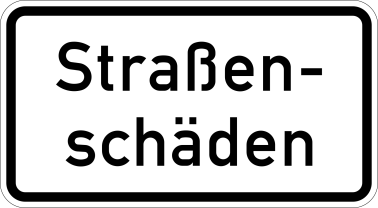 VZ 1007-34 Straßenschäden