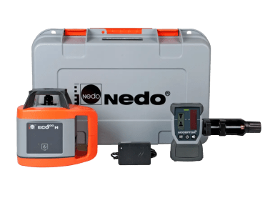 Aktion Nedo ECO 600 H Rotationslaser mit 3x BMI Bandmaß, Kunststoff, glasfaserverstärkt, 50 m