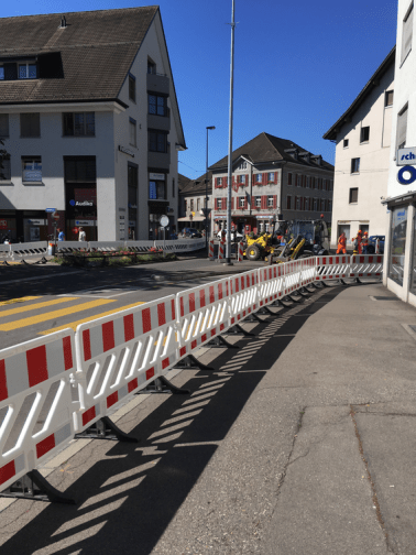 Nissen Mobile Kunststoff-Absperrschranke