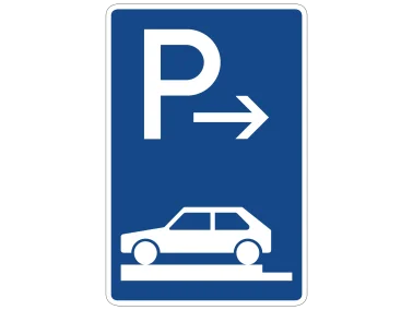 VZ 315-81 Parken auf Gehwegen Anfang