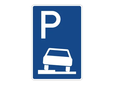 VZ 315-50 Parken auf Gehwegen