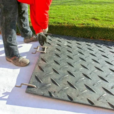 2-fach Stahl-Verbinder für HKL Fahrplatten (Weiche Böden)