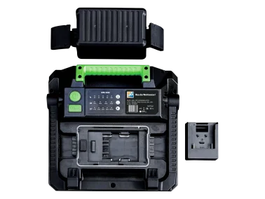 LED-Arbeitsleuchte Multi-Akku "BAU DIE WELT BESSER" -Edition