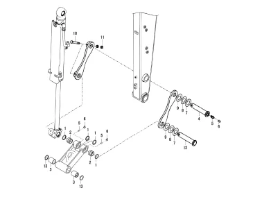 Yanmar Bolzen Buchsen Kit - Umlenker