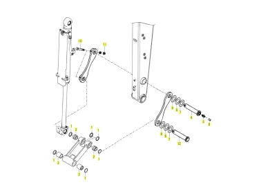 Yanmar Bolzen Buchsen Kit - Umlenker