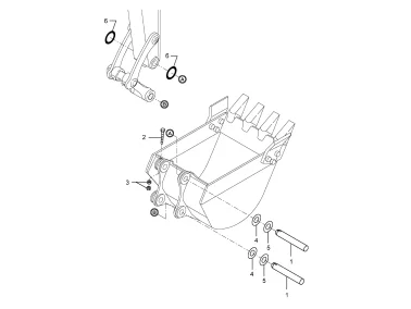 Yanmar Bolzen Buchsen Kit - Löffel