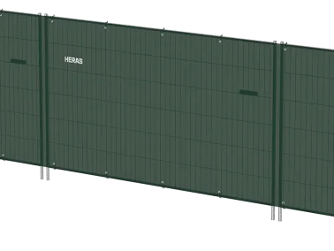 HERAS Bauzaunnetz, winddurchlässig, grün, 50 m