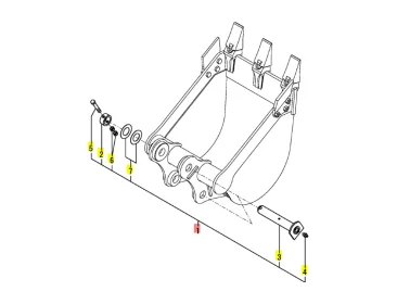 Yanmar Bolzen Buchsen Kit - Löffel