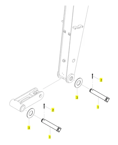 Yanmar Bolzen Buchsen Kit - Löffel