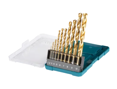 Makita Metallbohrer-Set 10-tlg HSS-TiN, D-72849